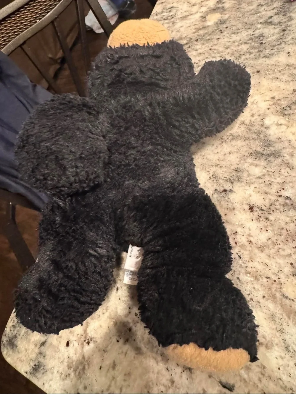 Aurora Hugga-Wug Black Plush Bear